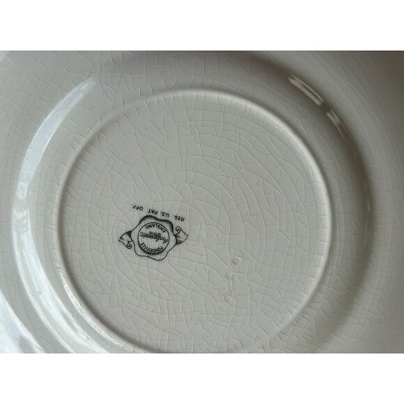 Fondeville Ambassador Ware Orchard Fruit  Plates Yellow Gold Trim England Two 9" - Picture 9 of 16